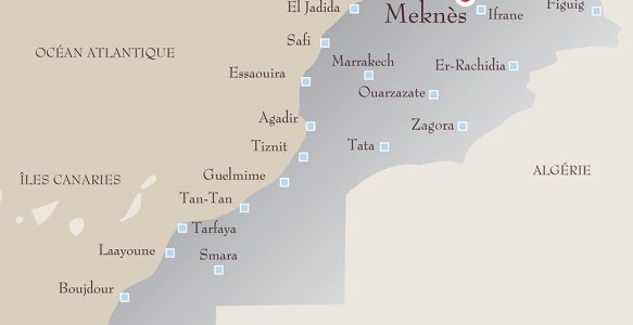 Map of Morocco + Weather